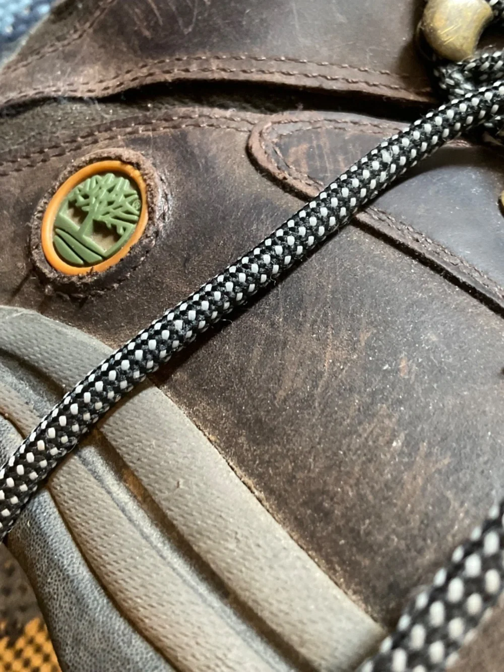 Timberland Womens Brown Leather Hiking Boots Size 8 - Picture 7 of 9
